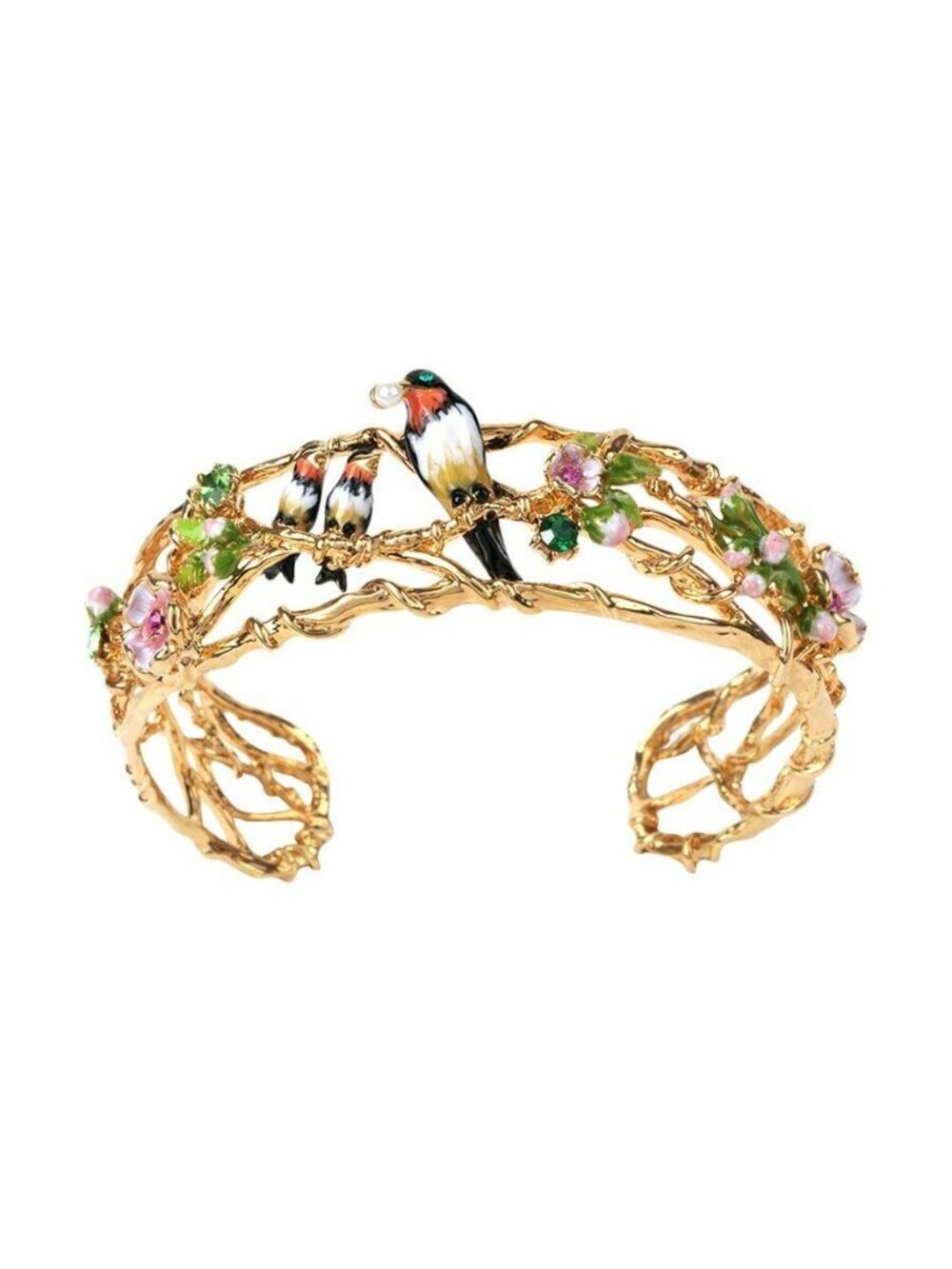 Les Nereides Springtime Swallow Bangle Bracelet S